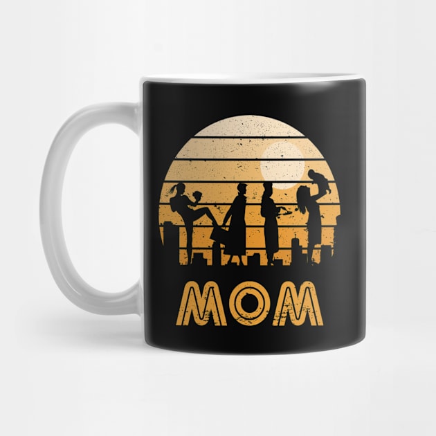 Retro Sunset Mom by rojakdesigns